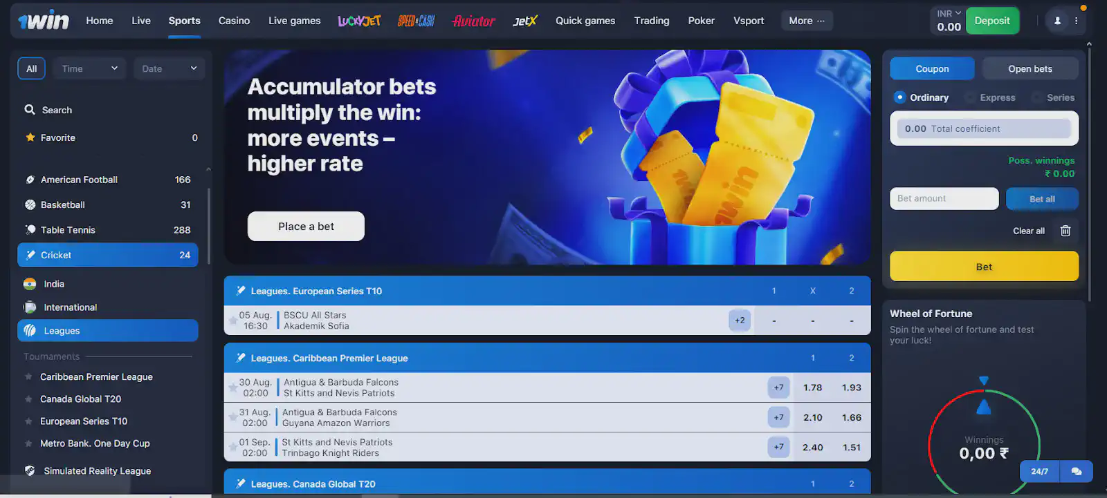 1win betting app