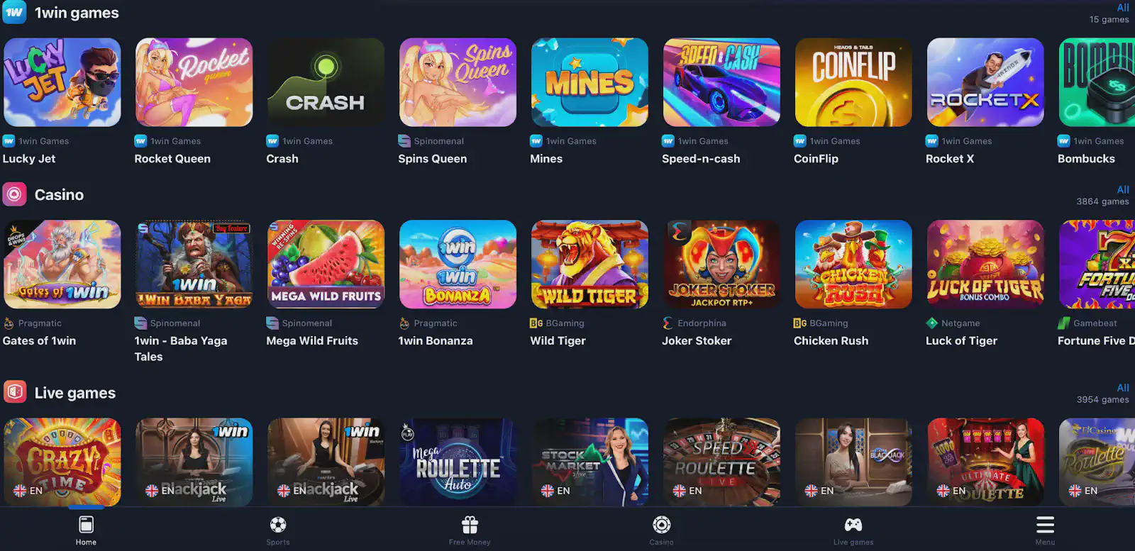 Download 1win app